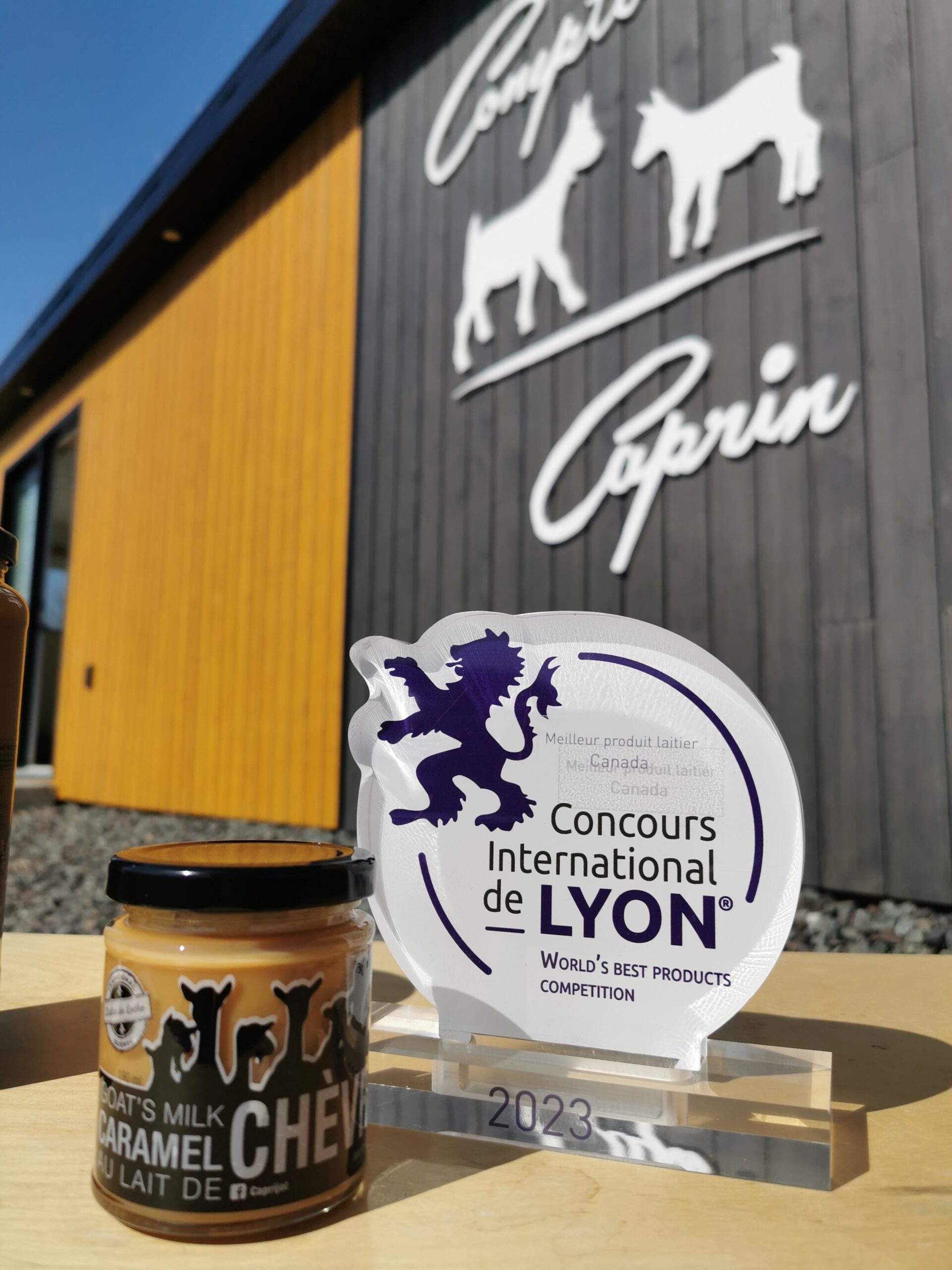 Caramel au lait de chèvre gagnant du concours international de Lyon